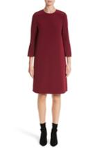 Women's Lafayette 148 New York Sidra Emory Cloth Dress, Size - Red