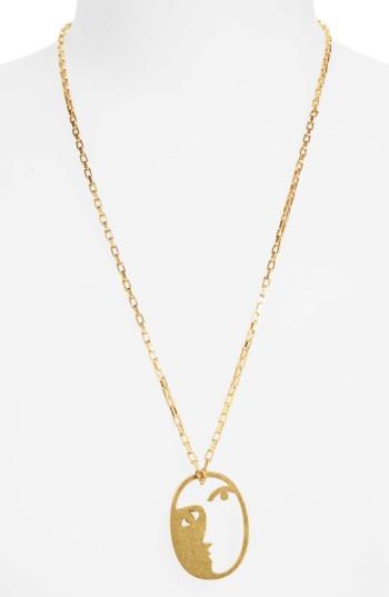 Women's Madewell Face It Pendant Necklace