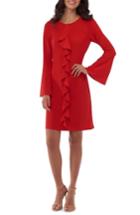 Women's Eci Bell Sleeve Shift Dress - Red