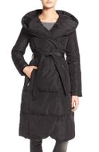 Women's Eliza J Belted Down Coat With Hood