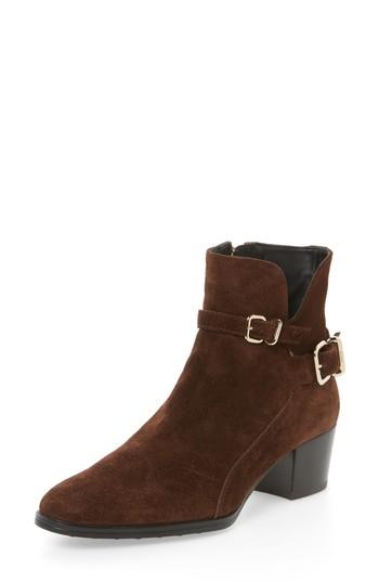 Women's Tod's Buckle Bootie Us / 36eu - Brown