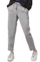 Women's Topshop Contrast Piped Ankle Zip Jogger Pants Us (fits Like 14) - Grey