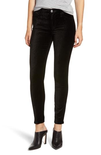 Women's 7 For All Mankind Velvet Ankle Skinny Jeans - Black