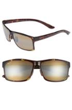 Men's Maui Jim Pokowai Arch 58mm Polarized Sunglasses - Olive Tortoise/ Bronze