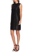 Women's Vince Camuto Off The Shoulder Feather Detail Dress - Black