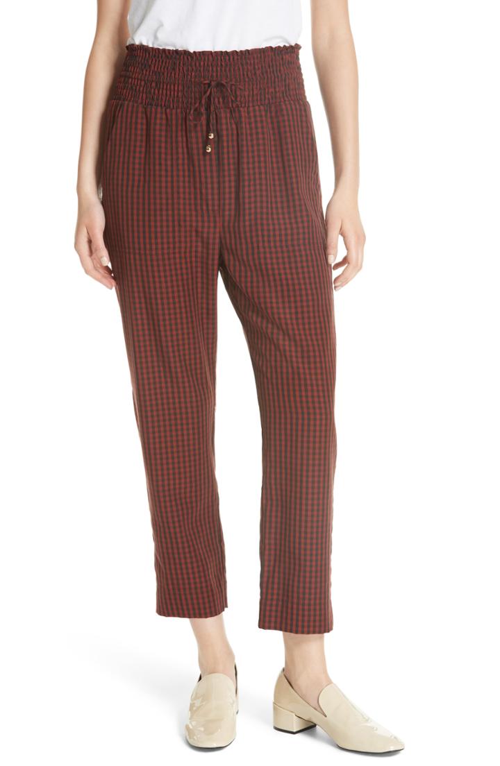 Women's Nanushka Harlem Gingham Crop Pants