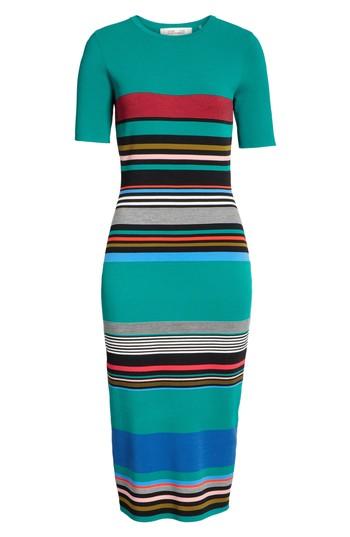 Women's Diane Von Furstenberg Stripe Short Sleeve Sweater Dress