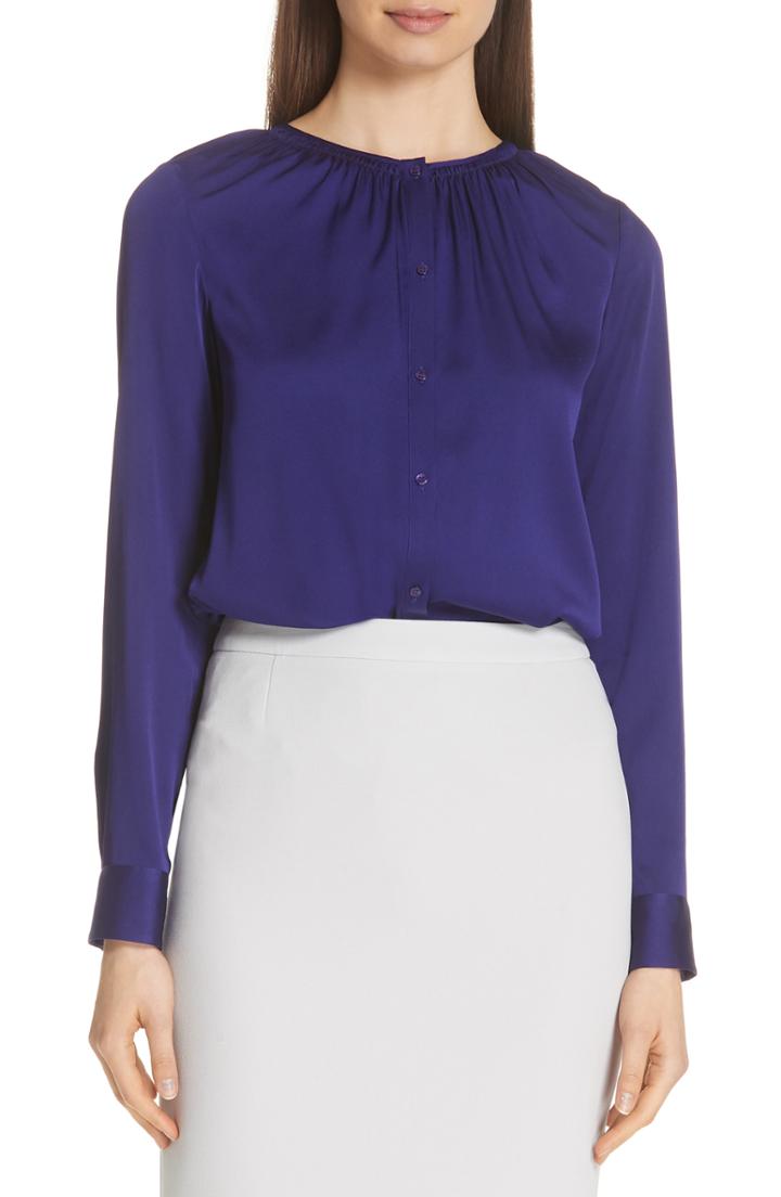 Women's Boss Banola Stretch Silk Blouse