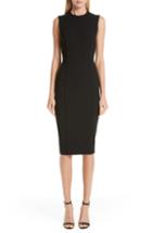Women's Boden Jacquard Modern Sleeve Cotton Blend Dress (similar To 14w-16w) - Blue