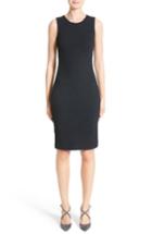 Women's Armani Collezioni Diagonal Jacquard Sheath Dress - Blue