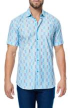 Men's Maceoo Fresh Stripe Sport Shirt (xl) - Blue