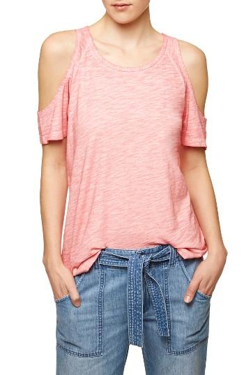 Women's Sanctuary Lou Cold Shoulder Tee - Orange