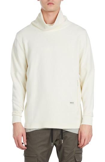 Men's Zanerobe Mock Neck Sweatshirt - White