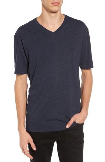 Men's Lacoste V-neck T-shirt (l) - Blue