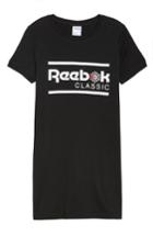 Women's Reebok Classics T-shirt Dress, Size - Black