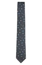 Men's Topman Bug Print Tie, Size - Black