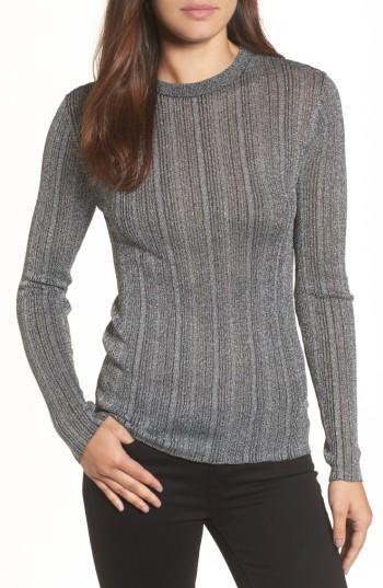 Women's Michael Michael Kors Metallic Sweater - Black
