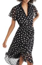 Women's Madewell Amaryllis Ruffle Hem Midi Dress - Black
