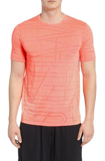 Men's Under Armour Threadborne Elite Crewneck T-shirt - Coral
