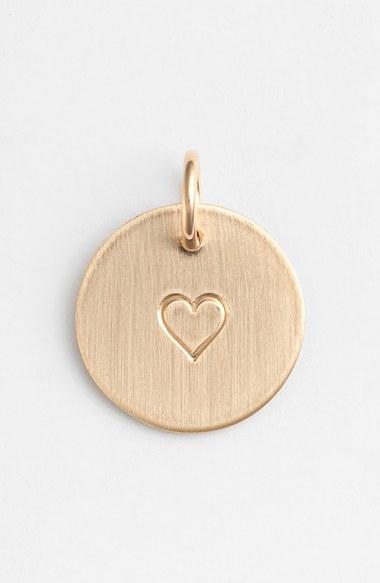 Women's Nashelle Heart Stamp Charm