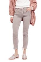 Women's Free People Reagan Crop Skinny Jeans - Grey