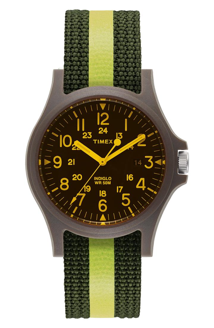 Men's Timex Acadia Nylon Strap Watch, 40mm