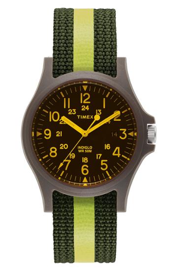 Men's Timex Acadia Nylon Strap Watch, 40mm