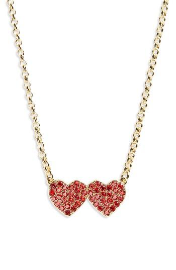 Women's Kate Spade New York Yours Truly Pave Heart Pendant Necklace