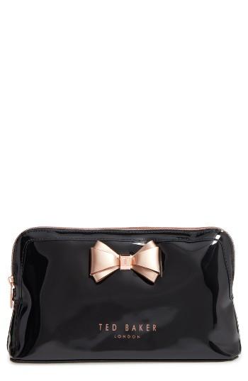 Ted Baker London Large Cosmetics Case, Size - Jet