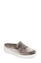 Women's Fitflop Superskate Velvet Mule .5 M - Metallic
