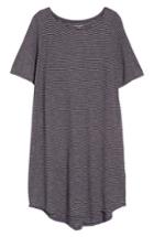 Women's Eileen Fisher Hemp & Organic Cotton Jersey Dress, Size - Purple