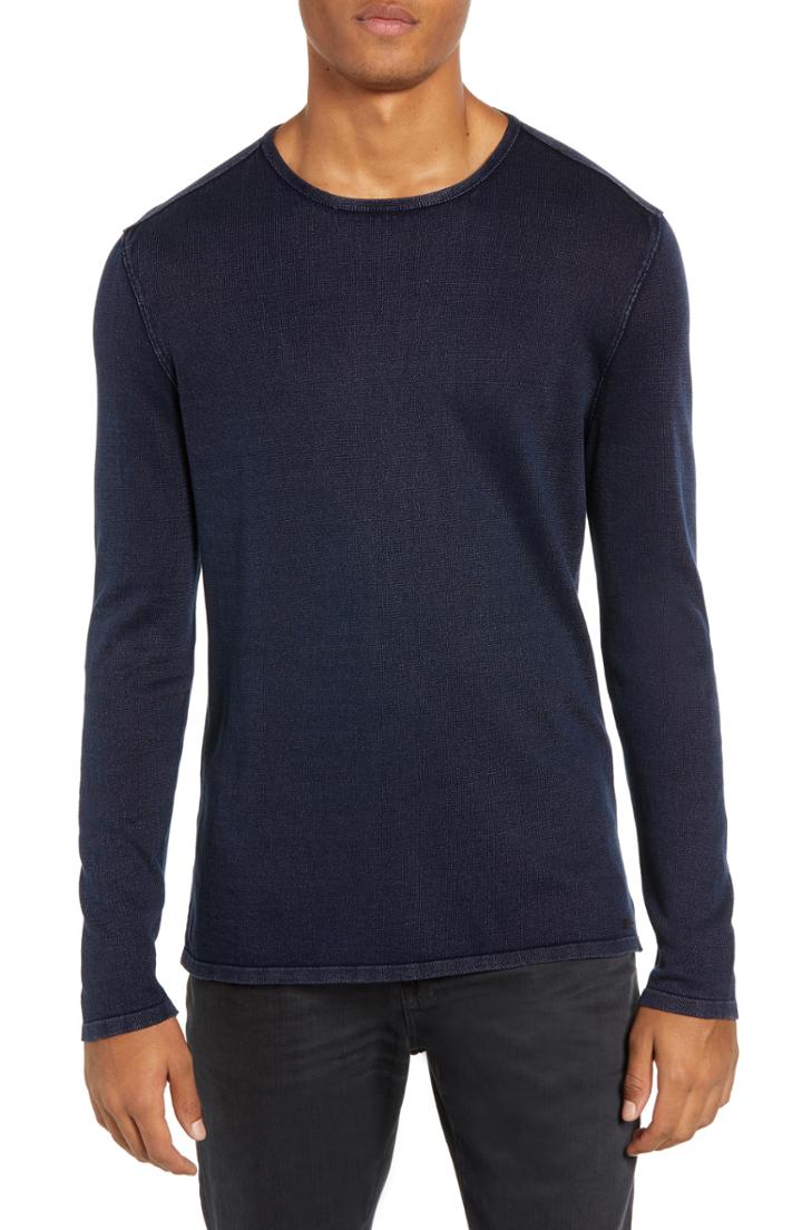Men's John Varvatos Star Usa Long Sleeve T-shirt - Blue