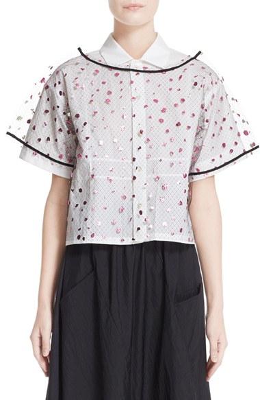 Women's Julien David Tulle Top - Pink
