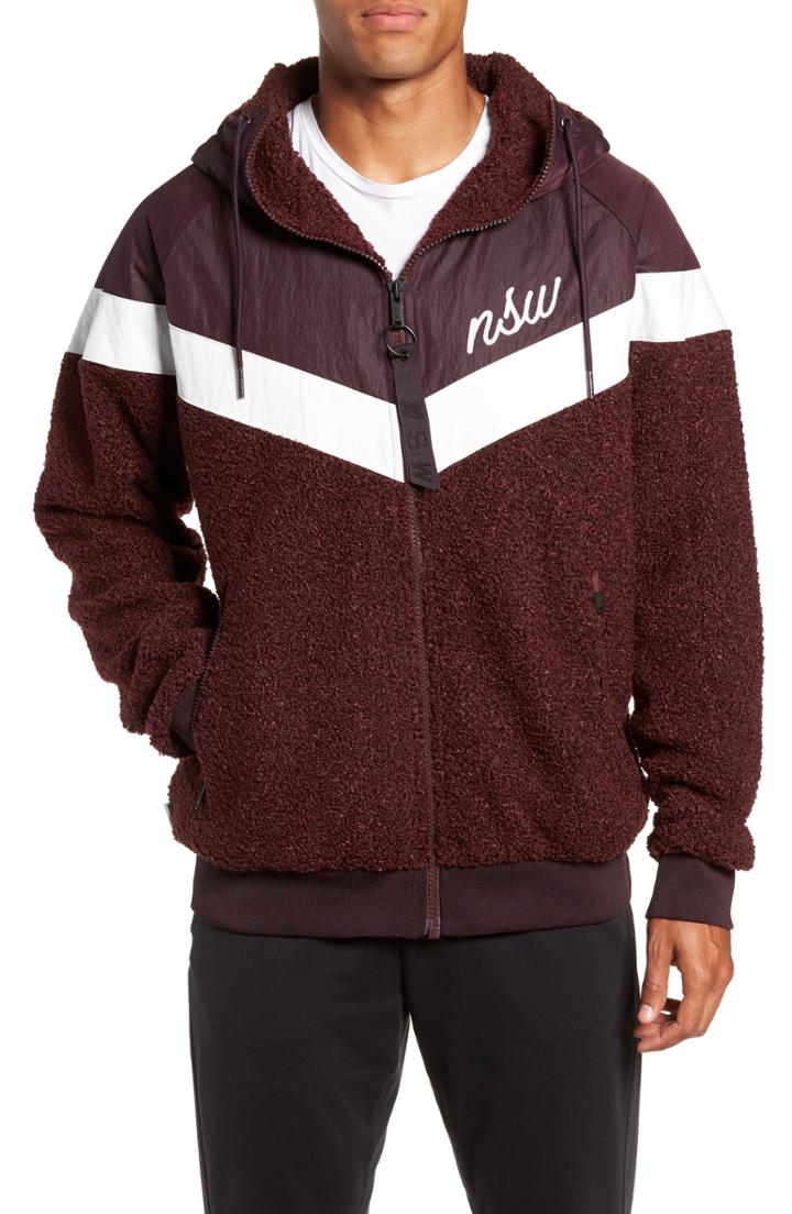 Men's Nike Nsw Windrunner Jacket R - Burgundy