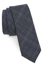Men's The Tie Bar Glen Haze Wool Skinny Tie