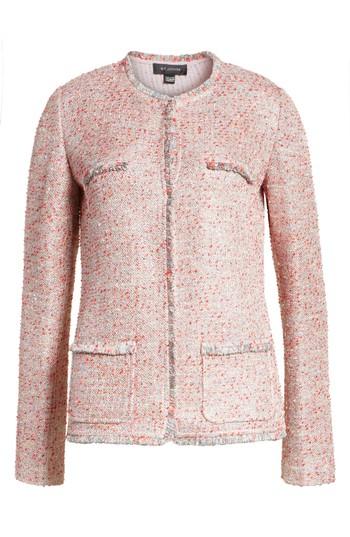 Women's St. John Collection Metallic Tweed Jacket