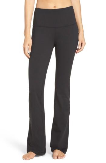 Women's Zella 'barely Flare Booty' High Waist Pants - Black