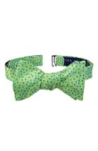Men's Ted Baker London Jacquard Micro Dot Silk Bow Tie, Size - Green
