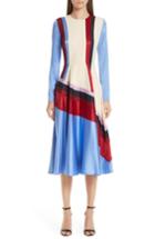 Women's Roksanda Etta Colorblock Silk Dress Us / 8 Uk - Purple