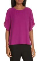 Women's Eileen Fisher Tulip Sleeve Silk Top - Pink