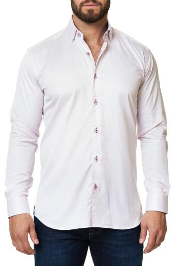 Men's Maceoo Trim Fit Sport Shirt (s) - Pink