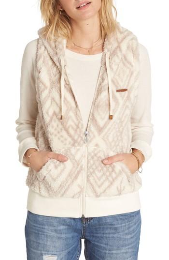 Women's Billabong Side By Side Fleece Hooded Vest