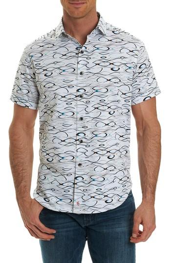 Men's Robert Graham Illusions Classic Fit Sport Shirt - White