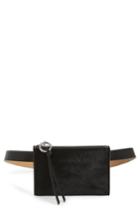 Rebecca Minkoff Ava Genuine Calf Hair Belt Bag - Black