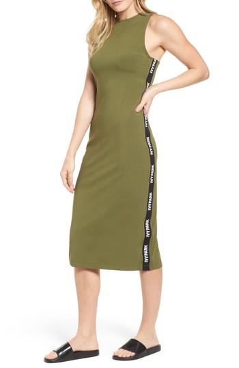 Women's Ivy Park Logo Tape Dress - Green