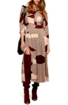 Women's Topshop Playful Tiled Maxi Dress Us (fits Like 0-2) - Brown