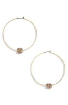 Women's Baublebar Essra Crystal Embellished Hoop Earrings