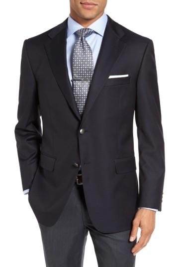 Men's Hickey Freeman Beacon Classic Fit Wool Travel Blazer L - Blue