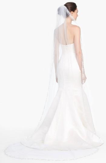 Wedding Belles New York 'mary Kate' Embroidered Cathedral Veil