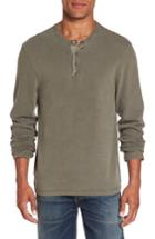 Men's James Perse Long Sleeve Henley T-shirt (m) - Green